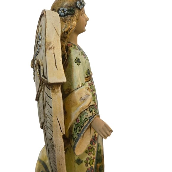 Psalm 36 Angel Figurine Woodland Scene Collectible Decor AS IS 9 Inch - Picture 4 of 16